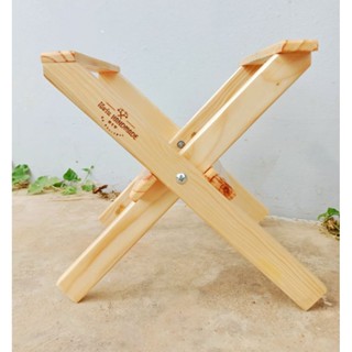 ขาตั้งไม้ ขาตั้งวางกระติกน้ำแข็ง  ลังต่างๆ/ (แบบเคลือบเงา)