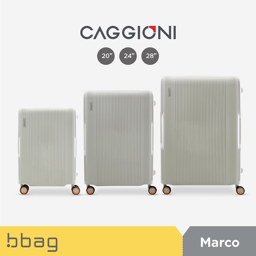 CAGGIONI กระเป๋าเดินทางแบบโครง รุ่นมาโคร C22011 - สีควันบุหรี่