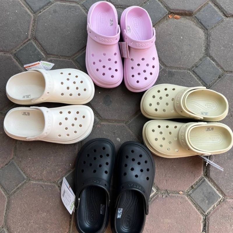 รองเท้า Crocs Stomp Clog Women ผู้หญิง ส้นตึก [ ของแท้💯 พร้อมส่ง ]