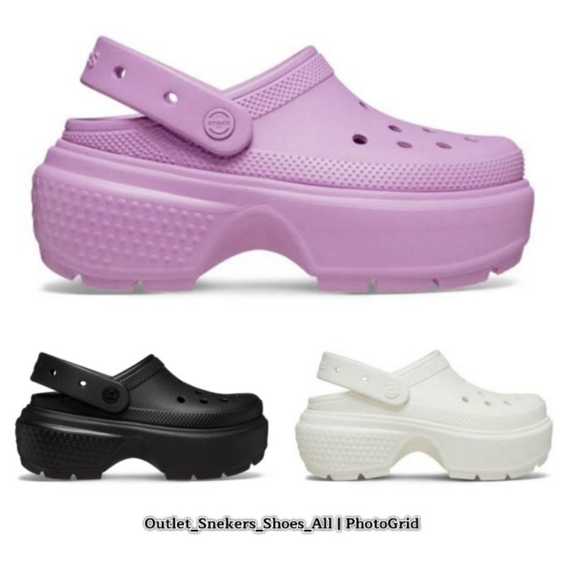 รองเท้า Crocs Stomp Clog Women ผู้หญิง ส้นตึก [ ของแท้💯 พร้อมส่ง ]