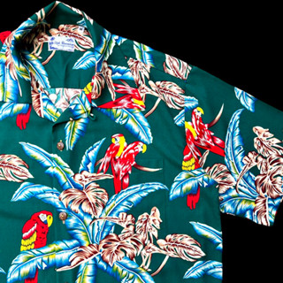 นกแก้วใบกล้วยเขียว Stylehawaii ผ้าเรยอน