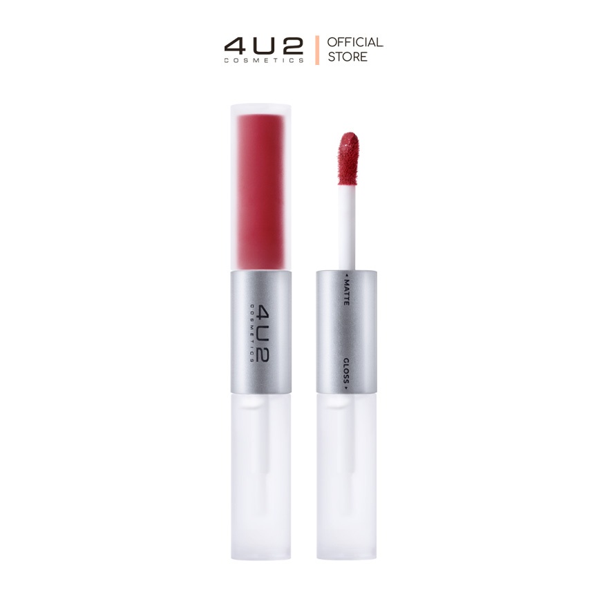 4U2 MY MATE GLOSS & MATTE LIP - ลิควิดลิปสติก 2 เนื้อในแท่งเดียว สีชัดปากเงา ติดทนไม่เลอะแมสก์ ลิป 4U2