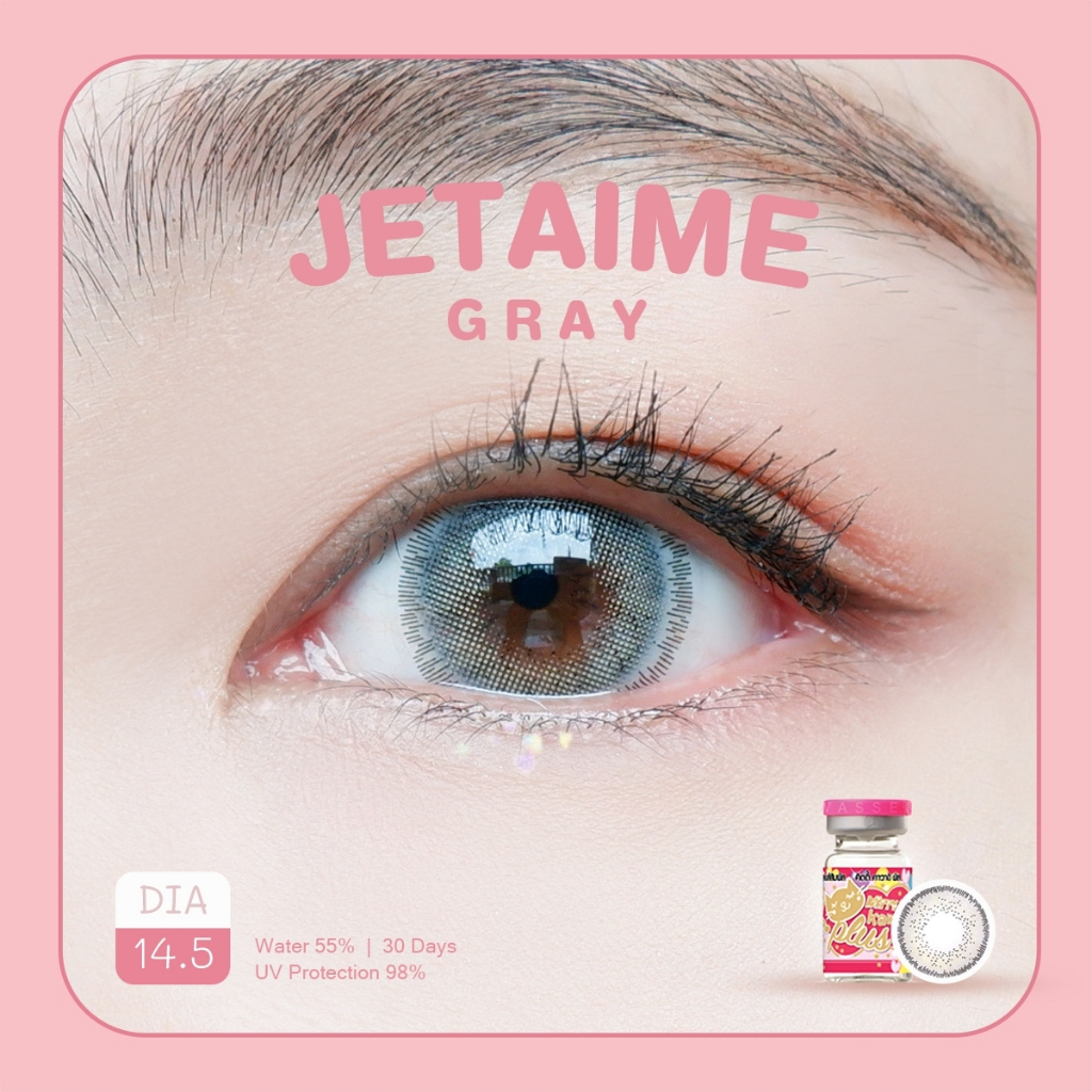 คอนแทคเลนส์ คิตตี้ คาวาอิ Jetaime Gray