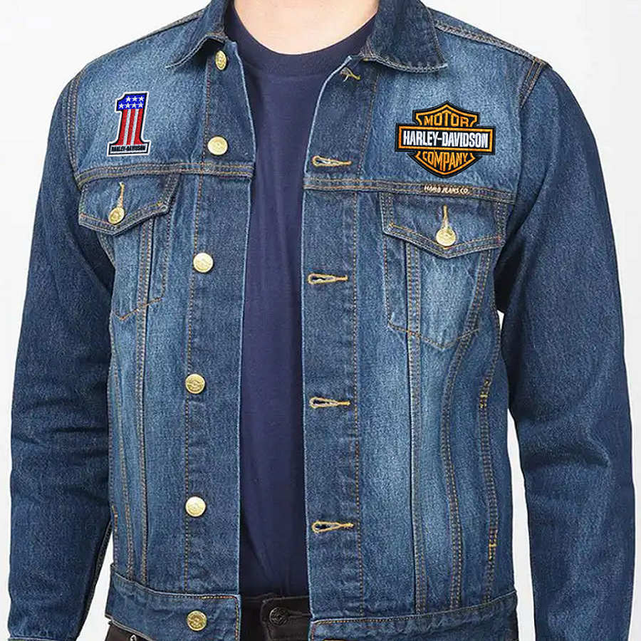 อาร์มปัก ฮาร์เลย์ เดวิดสัน Harley Davidson วัสดุตกแต่งผ้า อาร์มติดเสื้อ ตัวรีดติดเสื้อ อาร์มตีนตุ๊กแก ปักแน่น เน้นคุณภาพ