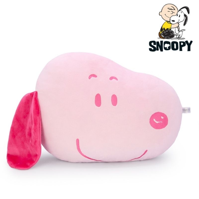หมอน หน้าSnoopy Pink ลายใหม่ คนรักสนูปี้ น้องหมาพันธุ์บีเกิลสีขาวจากการ์ตูน Peanuts