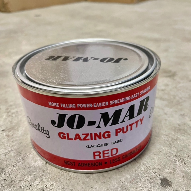 [ส่งไว]สีโป้วแดง โจม่า 1กิโลกรัม สีโป้วรถยนต์ ไม่ต้องผสม ใช้งานได้ทันที JO-MAR JOMAR Red Glazing Putty โจมาร์