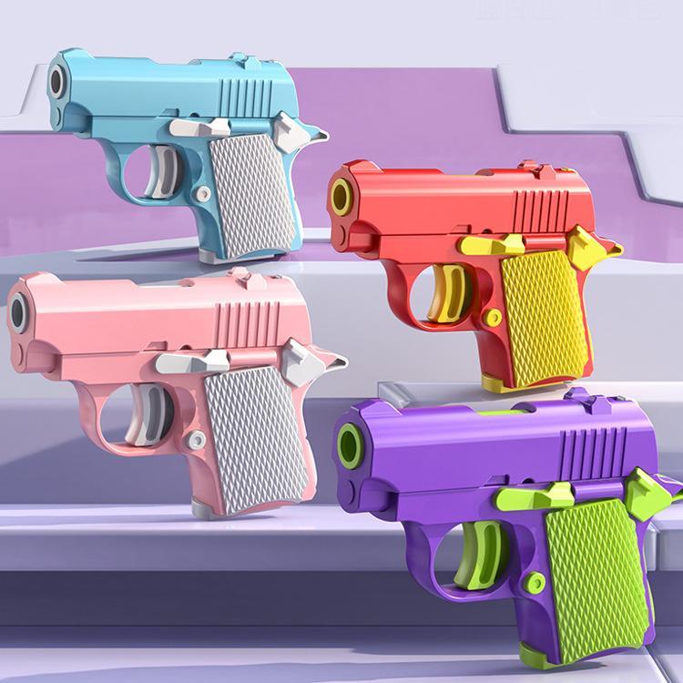 ปืนของเล่น 3D สำหรับเด็ก โมเดล3D พกพาไซส์มินิสำหรับเด็ก มีดของเล่น คลายเครียด