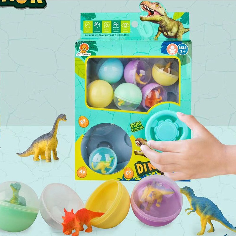 ของเล่นกาชาปองไข่โดโนเสาร์ Dinosaur ของเล่นเด็กหมุนไข่เซอร์​ไพรส์​