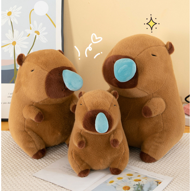 🔥พร้อมส่ง🔥ตุ๊กตาคาปิบาร่า น้ำมูกยืด ขนาด30-50cm.