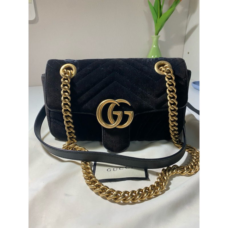 กระเป๋า Gucci Marmont velvet แท้100%