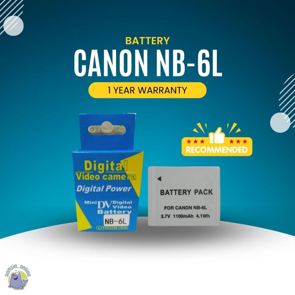 [ประกันแบต 1 ปี] Battery Pack Canon NB-6L NB6L (0011)