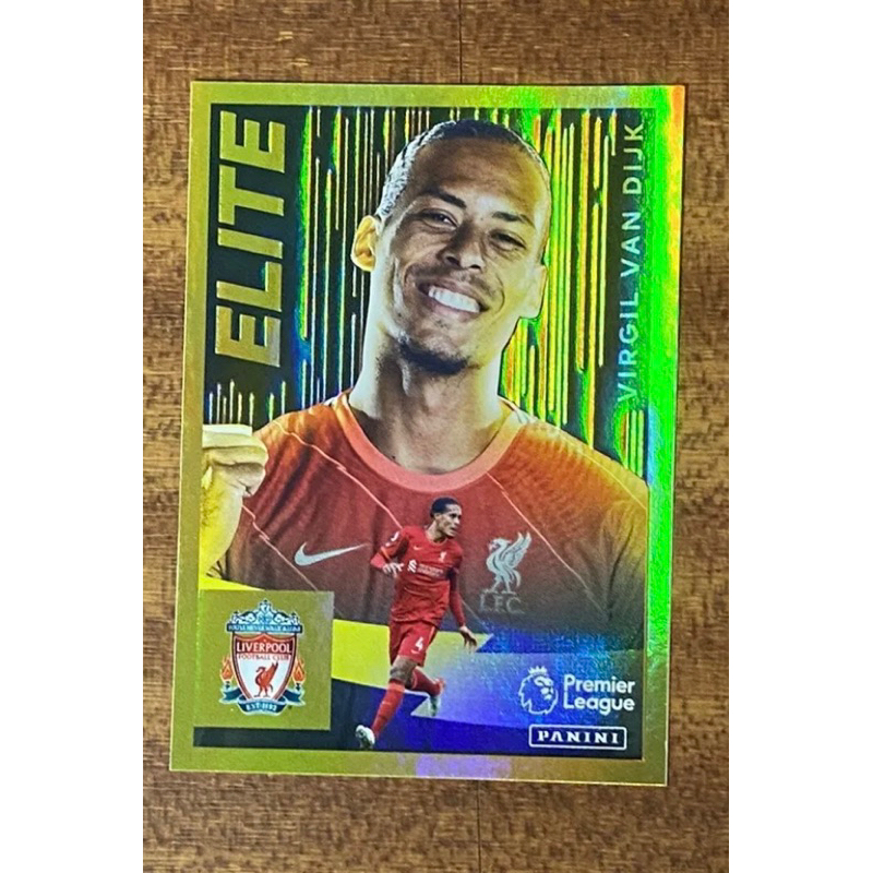 สติกเกอร์สะสม 374 Virgil Van Dijk Elite Liverpool Panini Premier League 2022 Sticker