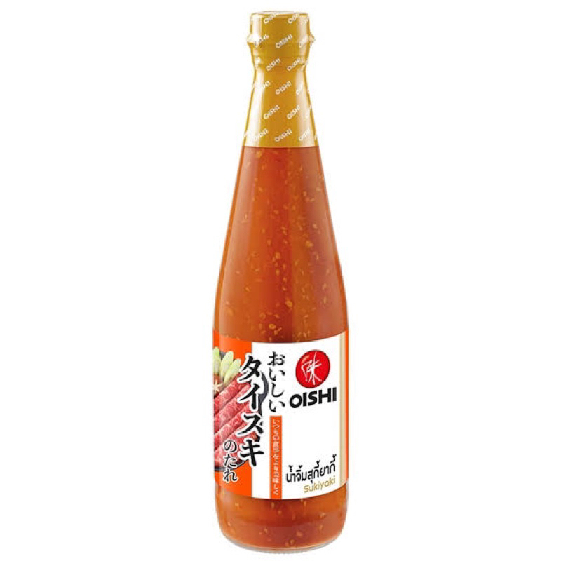 F Oishi sukiyaki น้ำจิ้มสุกี้สูตรต้นตำรับ โออิชิ ขนาด 330 กรัม fl