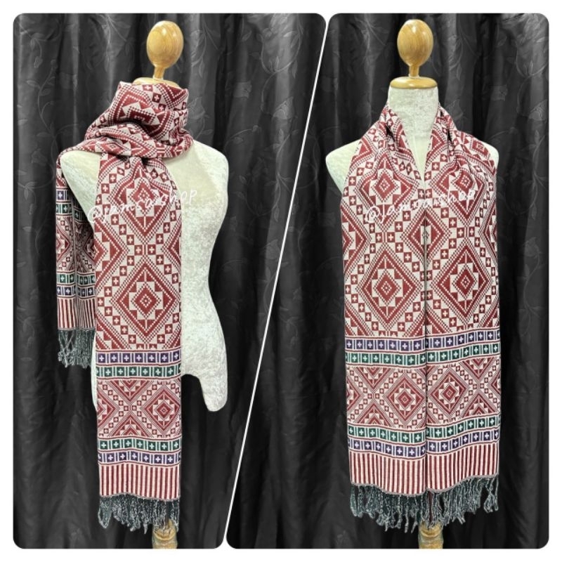 ผ้าพันคอผ้าคลุมไหล่ ลายขิต - รูปที่ 5