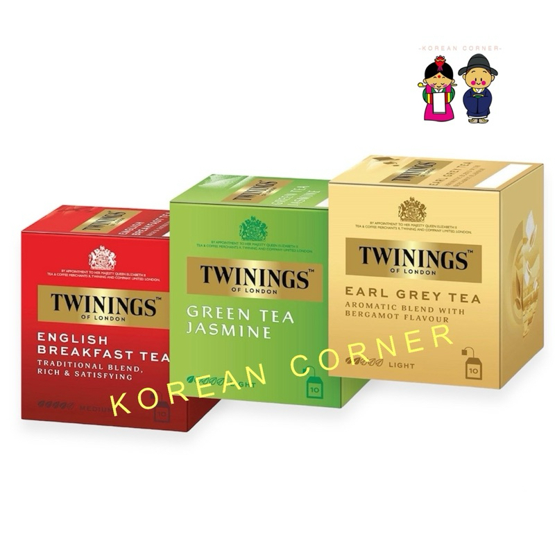 Twinings Finest Tea ชาทไวนิงส์ English Breakfast Earl Grey Green Tea Jasmine from England