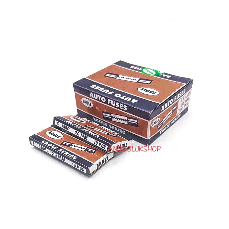 กล่อง 10ตัว 👉👉 ฟิวส์แก้ว 20มิล ฟิวส์ขนาด 5x20มิล 250V 0.5A 1A 2A 3A 5A 10A 15A 20A 25A 30A