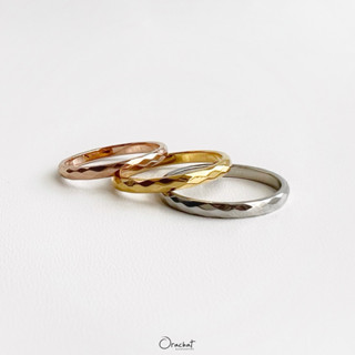 Orachat | Ronda 14k ring. (แหวนตัวเรือนสแตนเลส)