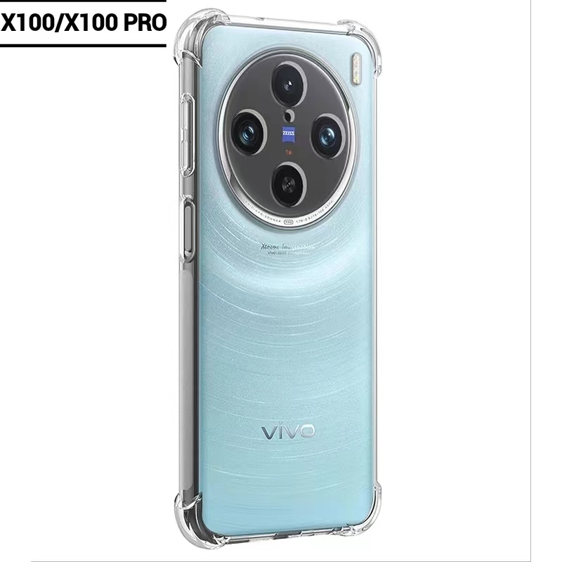 Vivo X100Pro 5G(พร้อมส่งในไทย)เคสTPUใสกันกระแทกแบบคลุมกล้องVivo X100/X100 Proตรงรุ่น