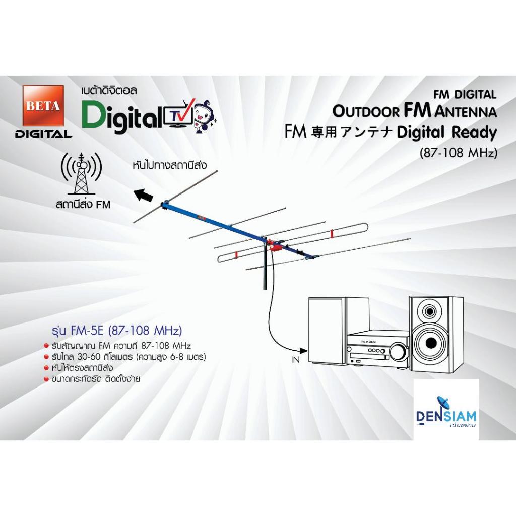 สั่งปุ๊บ ส่งปั๊บ🚀Beta FM 5E เสารับสัญญาณ FM ภายนอก