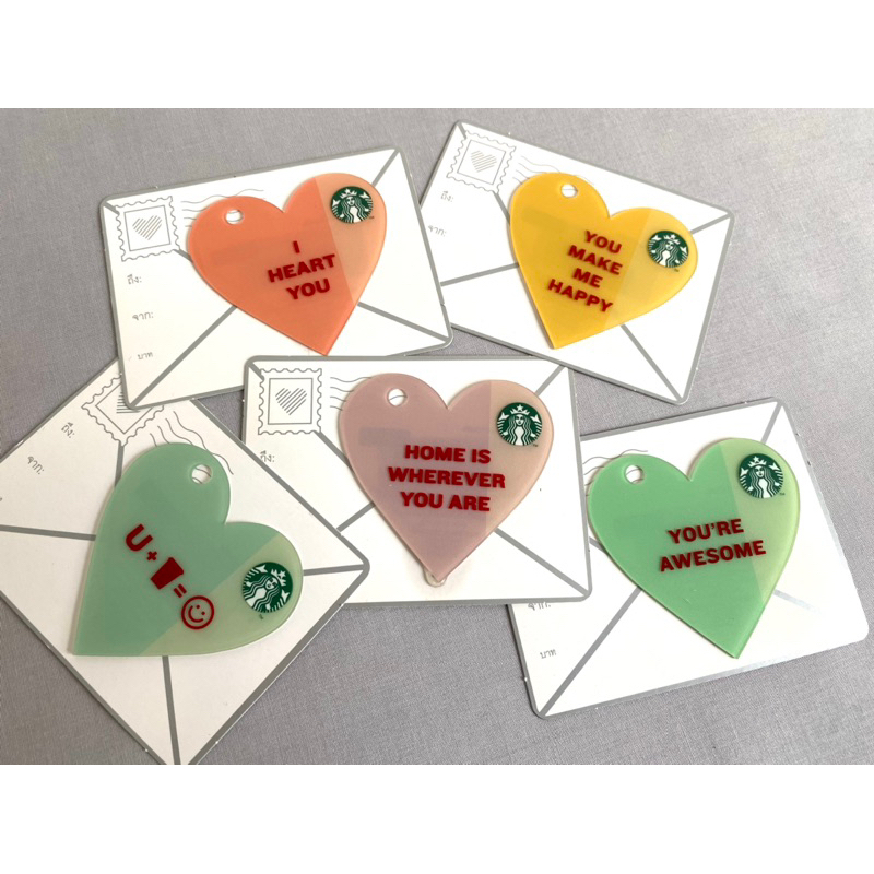 บัตร Starbucks Card Limited Edition (Thailand)  - Valentines Collection (บัตรพลาสติก/ไม่มีมูลค่าในบัตร)