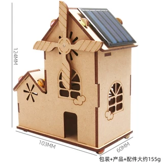 สิ่งประดิษฐ์ โครงงานวิทย์ DIY บ้านโซล่าห์เซลพลังแสงอาทิตย์ พร้อมส่ง