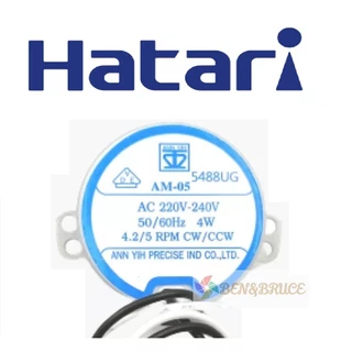 ส่งฟรี🛵 มอเตอร์ส่าย พัดลม HATARI ฮาตาริ AM-05 (รุ่นแกนสั้น - แกนยาว) 4W 220-240V 50/60Hz 4.2/5 RPM CCW อะไหล่พัดลม