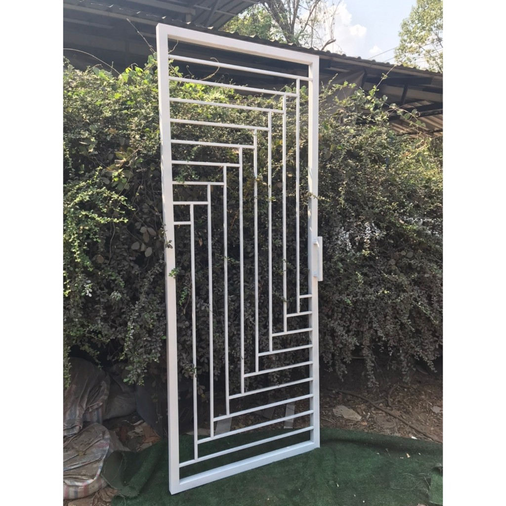 Pradoo'Siam ประตูเหล็กดัดสำเร็จรูป (1บาน)  ขนาด 80x200ซม. Iron Door DIY
