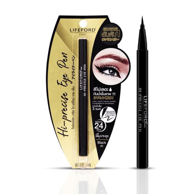 อายไลน์เนอร์ ไลฟ์ฟอร์ด #สีดำ Lifeford Paris Hi-Precise Eye Pen 0.55ml