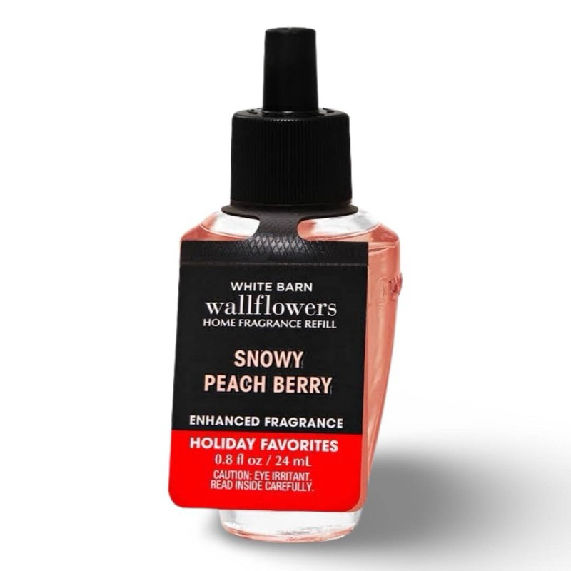 Bath&amp;BodyWorks ช๊อปไทย Snowy Peach Berry Wallflowers Fragrance Refill24 mL The รีฟิลน้ำหอมปลั๊กกลิ่นพีชเบอร์รี่หิมะ