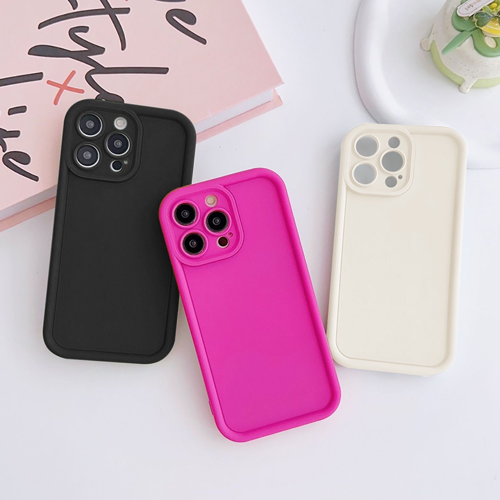 เคสโทรศัพท์มือถือ For iPhone 11 17 12 13 14 15 16 Pro Max XS MAX X XR 7 8 Plus SE ปลอกอะคริลิกสำหรับป้องกันเลนส์