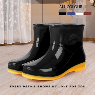 Sukky  สินค้าพร้อมส่ง รองเท้าบูท ใช้สำหรับกันน้ำ กันฝน รองเท…