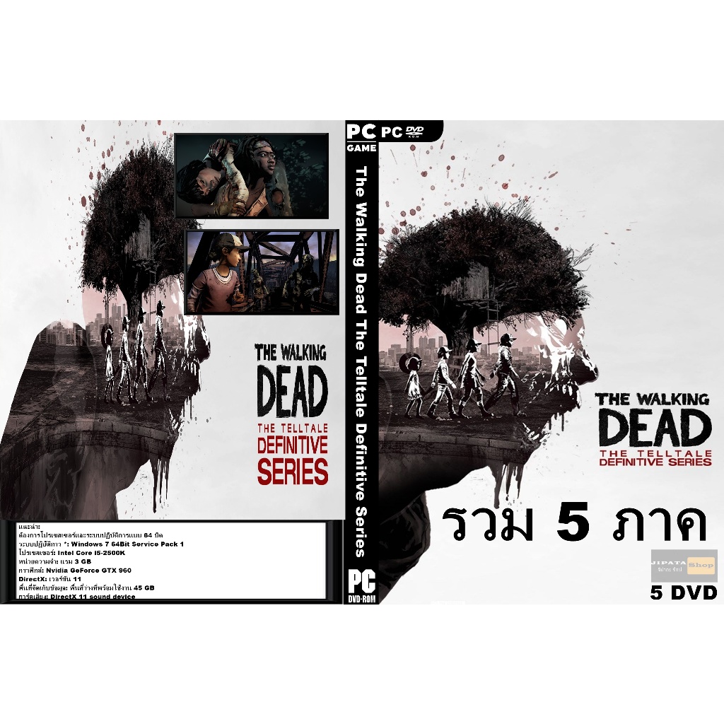 แผ่นเกมส์ PC The Walking Dead The Telltale Definitive Series (5DVD)