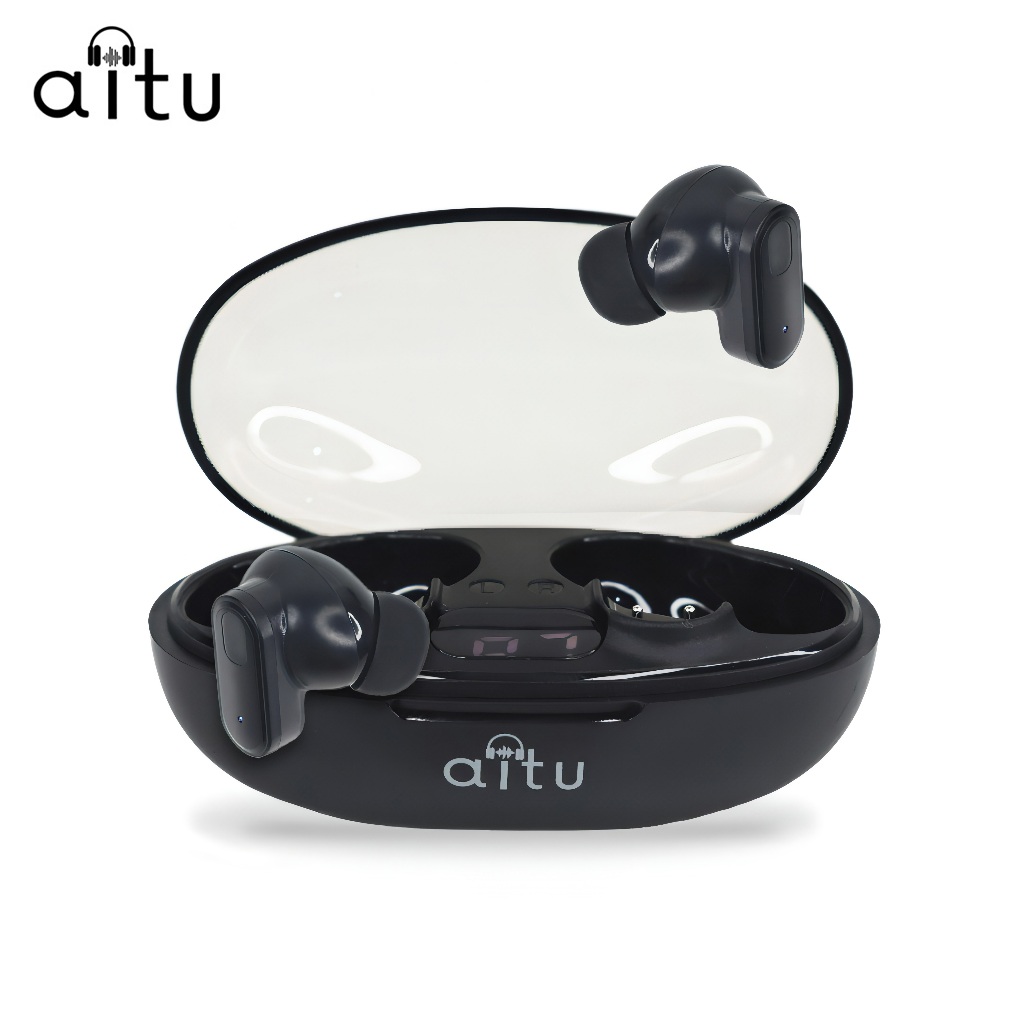 Aitu 15 หูฟังชไร้สาย บลูทูธ 5.3 สเตอริโอไฮไฟ ตัดเสียงรบกวน เสียงเบส พร้อมไมโครโฟนในตัว ระบบสัมผัส