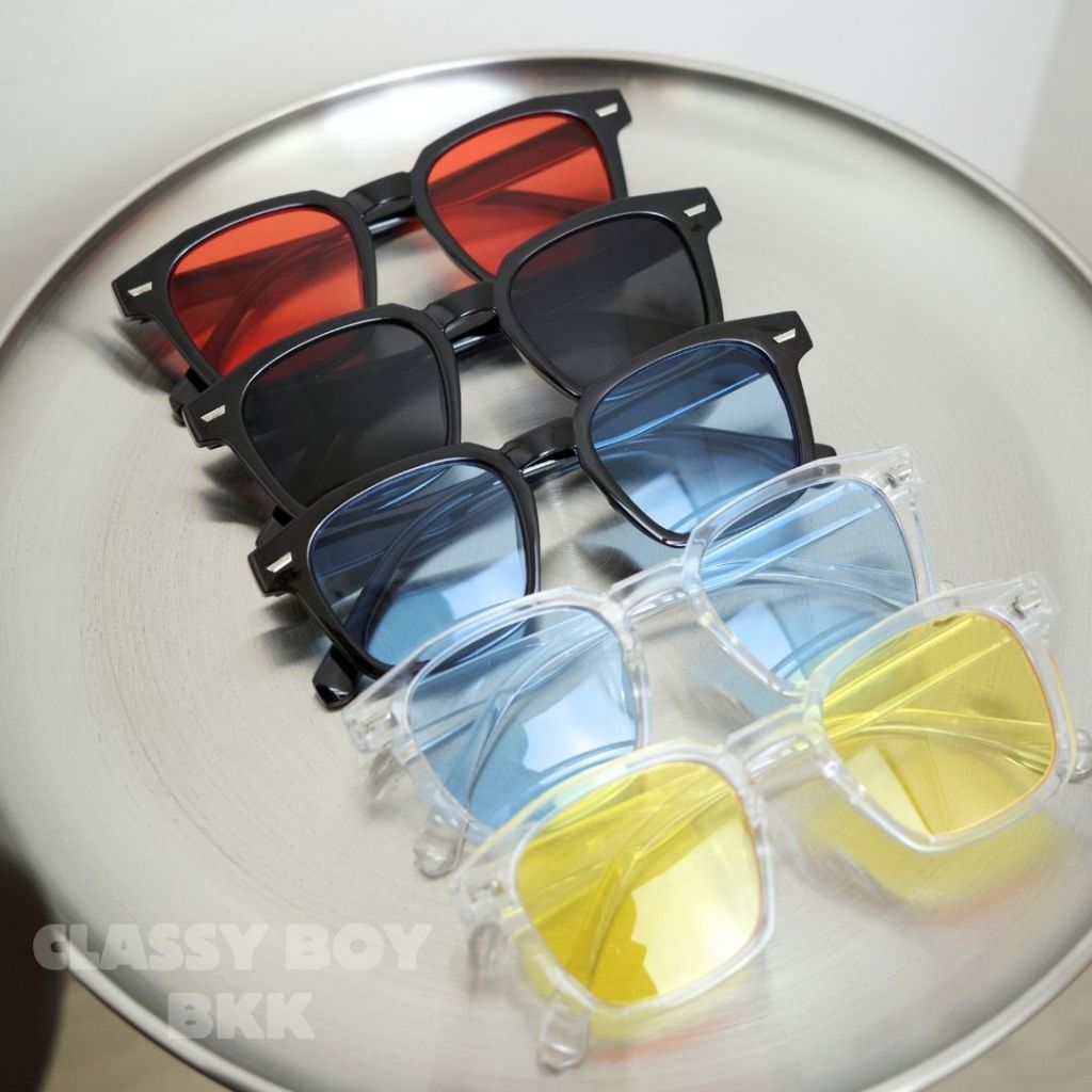 แว่นตาแฟชั่นเกาหลี กันแดดได้ Fashion Korea glasses (ภาพภ่ายสินค้าจริง)