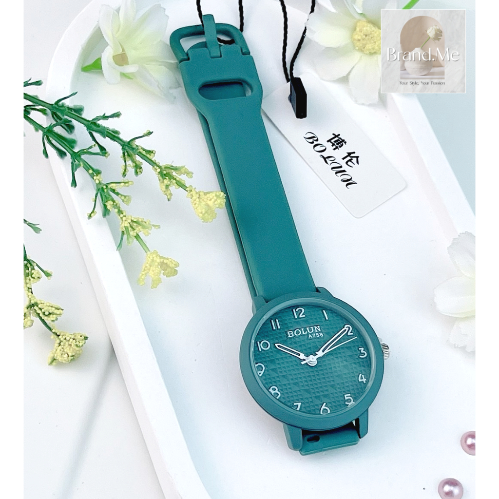 🎉พร้อมส่ง นาฬิกา Bolun สายซิคิโคน สีละมุน ทรงสวยน่ารัก ใส่ได้ทั้งผู้ชายเเละผู้หญิง💓