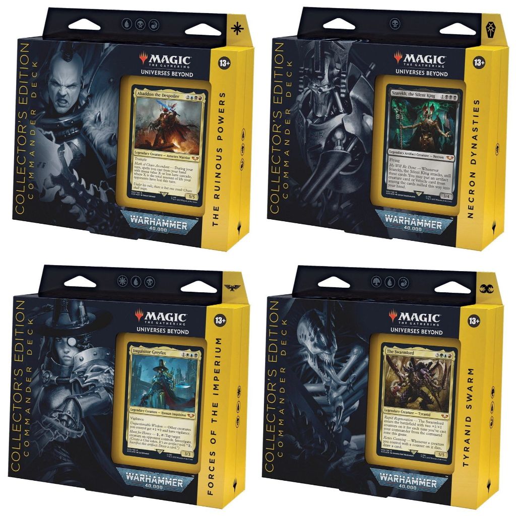 MTG - The Universes Beyond Warhammer 40000 - Collector's Edition - Commander Deck - Set of 4