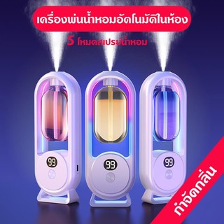 พร้อมส่งในไทย เครื่องฟอกอากาศอัตโนมัติ กระจายน้ํามันหอมระเหย แบบชาร์จไฟได้ สําหรับห้องน้ํา น้ำหอมติดทนนาน