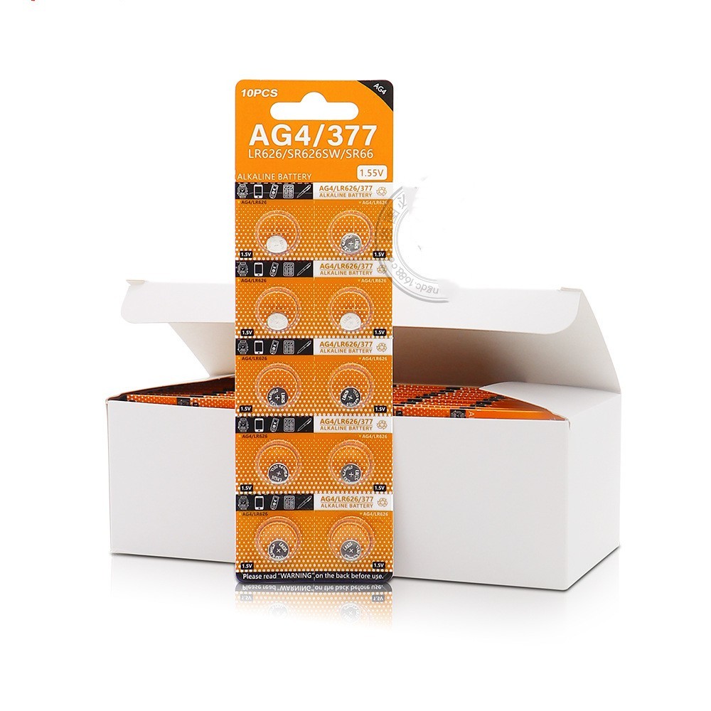 ถ่านกระดุม นาฬิกา AG4 LR626 LR66 SR626 SR626SW SR66 177 376 377 SG4 cx626 ถ่าน กระดุม กล้อง เครื่องช่วยฟัง ของเล่น