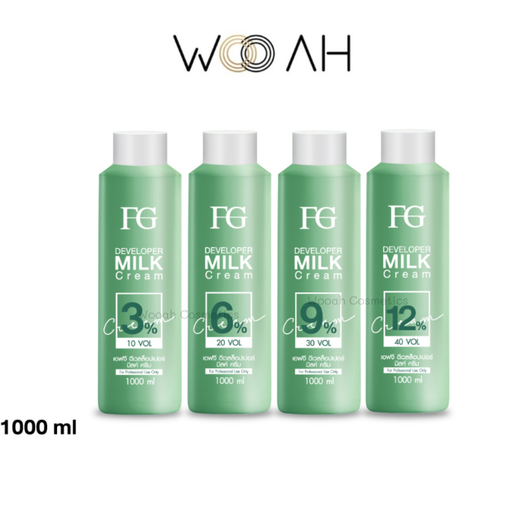 Farger Developer Milk Cream 1000ml ดีเวลล็อปเปอร์ มิลค์ ครีม สูตรใหม่ กลิ่นไม่ฉุน ไฮโดรเจน เนื้อครีมสูตรน้ำนม