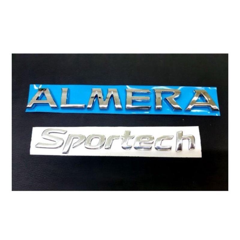 โลโก้ almera + sportech ชุด 2 ชิ้น