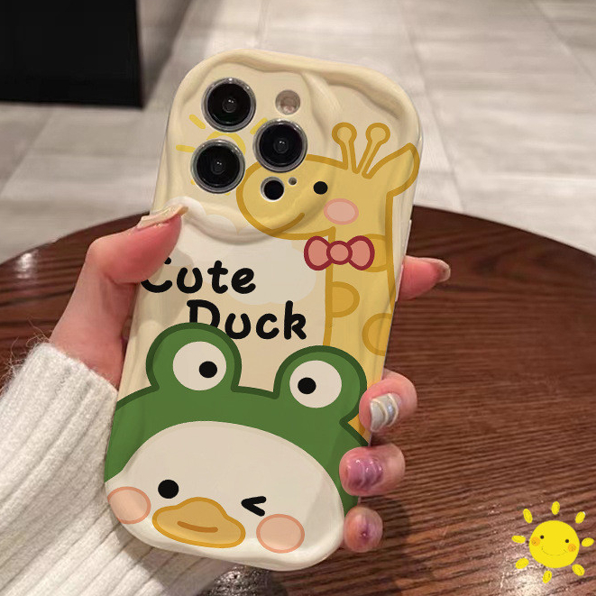 【ส่งจากไทย】จัดส่งภายใน 3 วัน เคสไอโฟน11 เคส For iPhone 11 12 13 14 15 Pro Max 7 8 Plus SE Case เป็ดหัวกบ เคส
