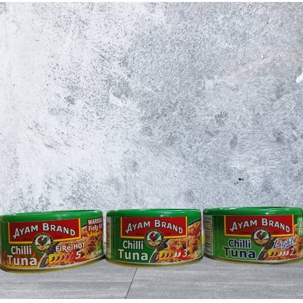 Tuna Chilli Ayam Brand 160g มีให้เลือกความเผ็ดถึง 3 ระดับกันเลย สินค้ามีฮาลาล