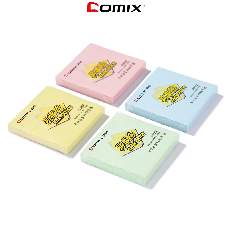 Comix D5001/D5002/D5003 กระดาษโน๊ต 100 แผ่น มีกาว post sticky note 3ขนาด