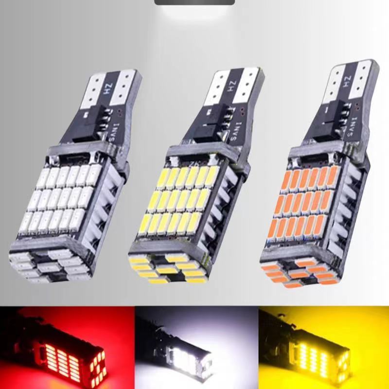 <พร้อมส่ง> หลอดไฟเลี้ยวไฟหรี่ LED 45 ชิป ขั้วT10/T15 (1หลอด) สําหรับติดรถยนต์มอเตอร์ไซค์