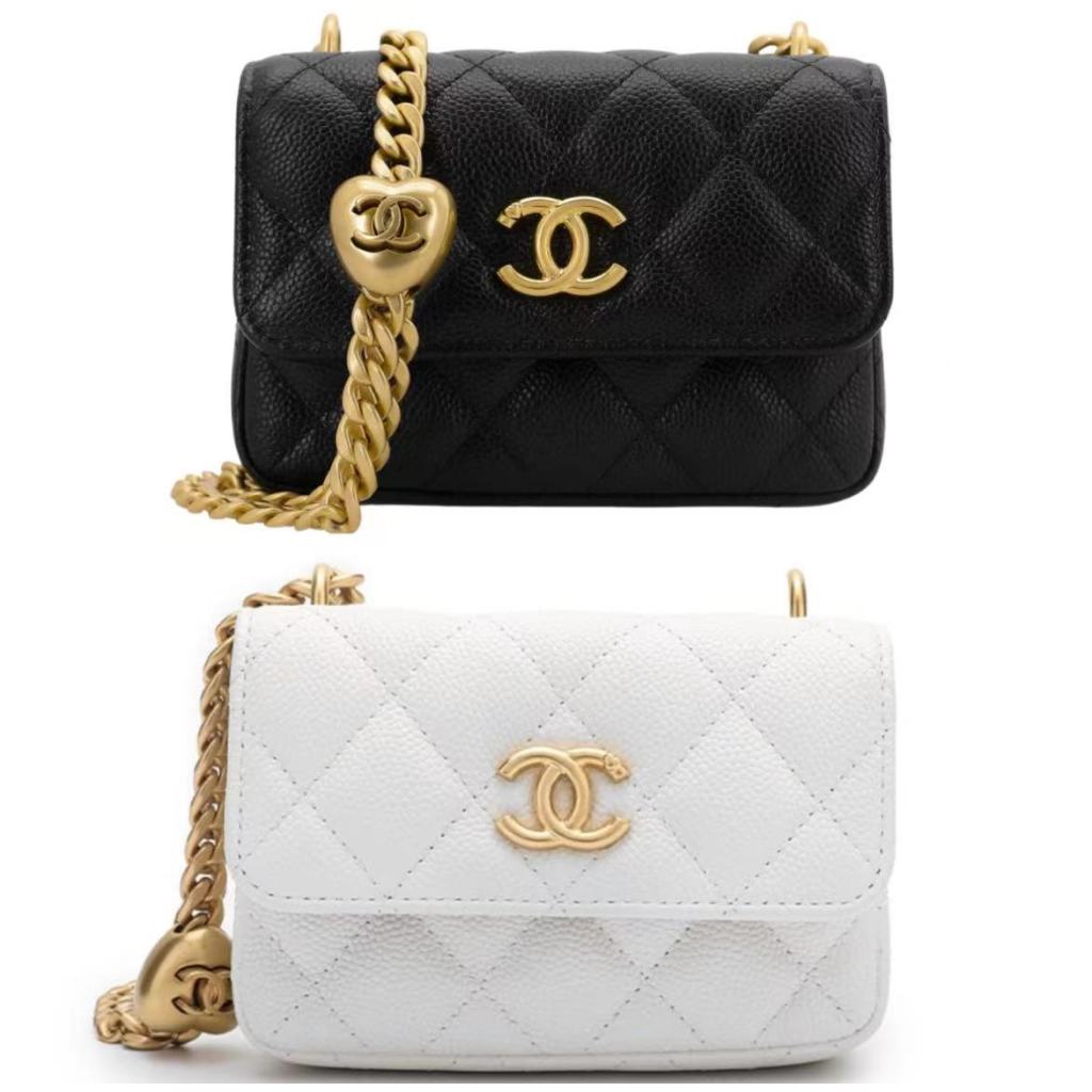 Chanel/กระเป๋าโซ่/กระเป๋าสะพาย/กระเป๋าสะพายข้าง/AP3224/ของแท้ 100%