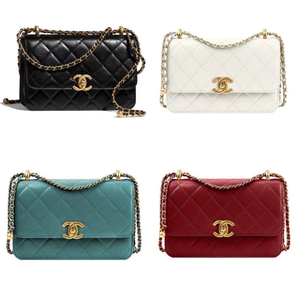 Chanel/กระเป๋าโซ่/กระเป๋าสะพาย/กระเป๋าสะพายข้าง/AS2649/ของแท้ 100%