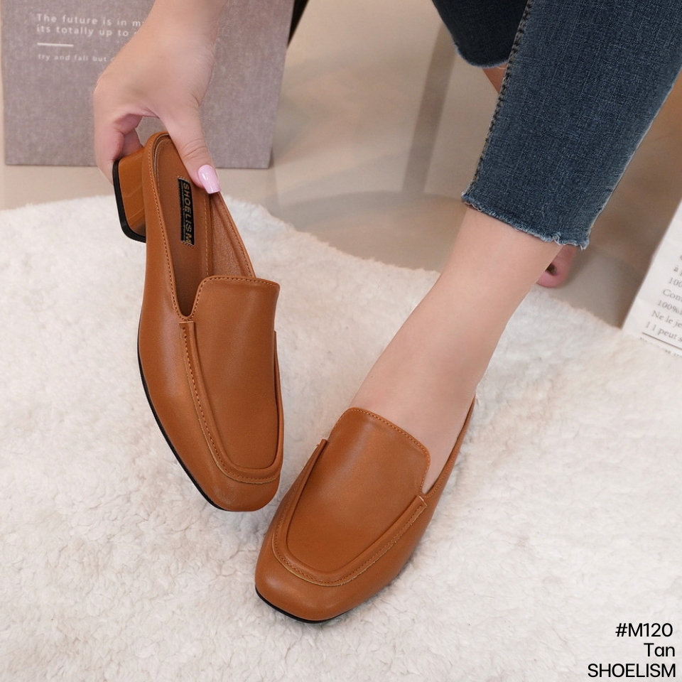 M120 #รองเท้าคัชชู สวยคลาสสิค หนังนิ่มมีความยืดหยุ่น SHOELISM