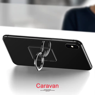 0# Caravan Crew Phone Ring แหวนยึดโทรศัพท์ แหวนติดมือถือ กันตก (สีใส)