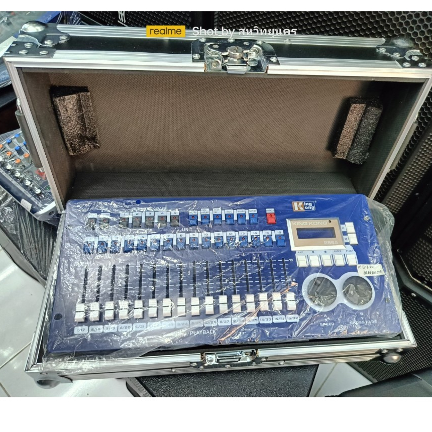 บอร์ดควบคุมไฟเวที KING KONG KK256A Lighting Controller (แถม RACK 1 ใบ) รองรับระบบ DMX256ช่องใช้กับไฟ