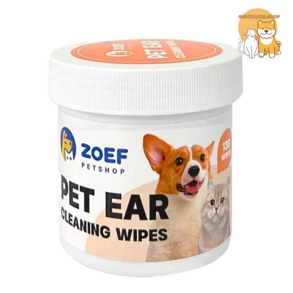 Pet ear แผ่นเปียกเช็ดตา เช็ดหู แผ่นเช็ดทำความสะอาดสำหรับสัตว์เลี้ยง